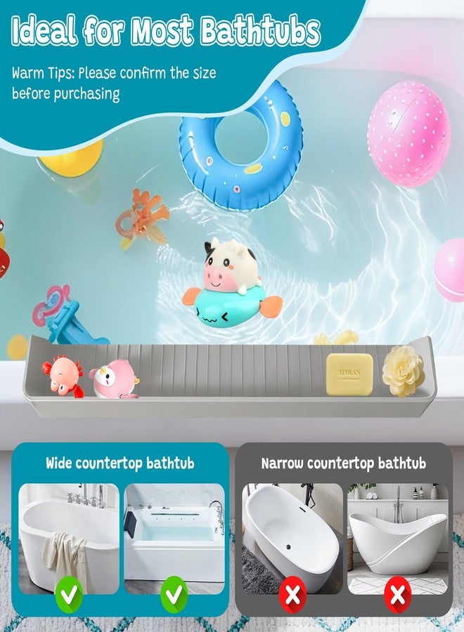 Taimimy Longer 2.6 Ft Bathtub Splash Guard for Tub, Silicone Water Splash Guard with Strong Suction Cups & Toy, Bath Toy Holder, No Mess Water Spill in Bathroom for Toddlers Kids Baby - Image 5